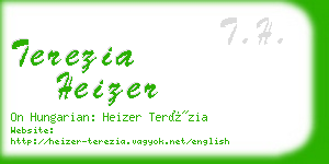 terezia heizer business card